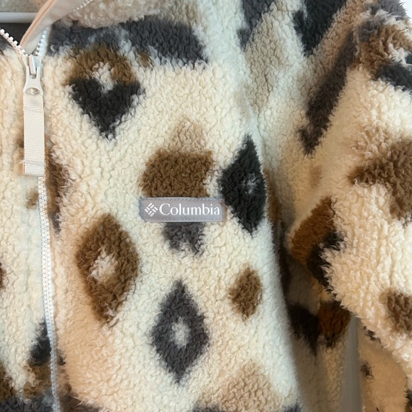 Columbia Beige Western Print Womens Zip Up Winter Warmth Zip Up Size XS - Picture 4 of 9